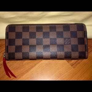 Authentic Louis Vuitton Clemence Damier Wallet
